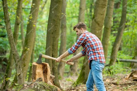 axe for chopping logs